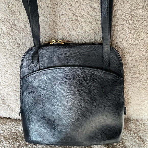 Marforio Venezia Made in Italy black leather shoulder bag Italian purse - Picture 1 of 8